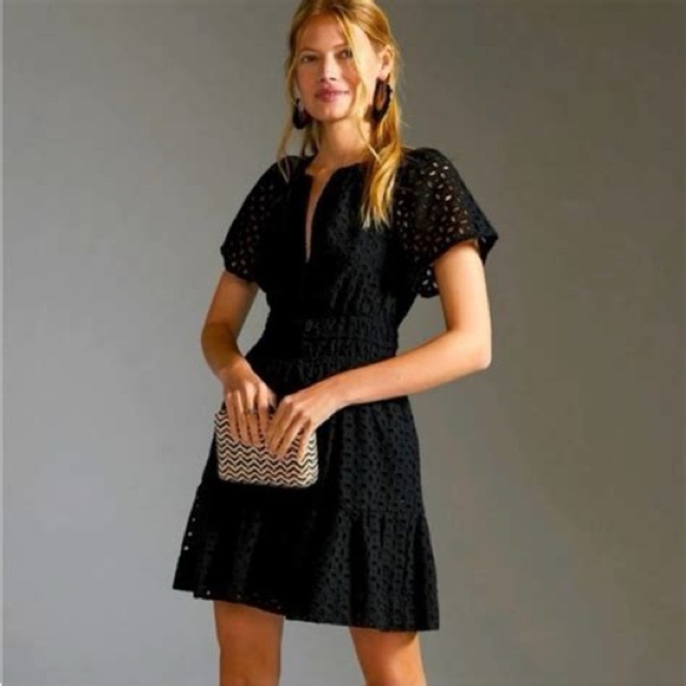 Anthropologie Somerset Eyelet Mini Dress